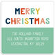 Colorful Christmas Square Address Labels in a Jar Image 2 of 2
